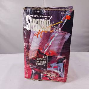 lot 179 image: Steamit in Original Box - in Sink Erator Steaming Hot Instant Water Dispenser 190 Degree - h-770
