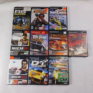 lot 210 image: PS2 - Lot of 10 Games - driven - IHRA NHRA DT RACER - Test Drive - Indy cars Nascar