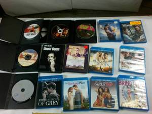 lot 226 image: Large Lot of Dvds and 8 Blu Rays � The Post � Every Day � Bring it on � Big Hero Disney � Catch and Relase � John Wayne � Adam Sandler � 50 Shades of Grey -More