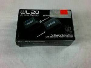 lot 247 image: WL-20 Wireless System for Electric Guitar or Bass By BOSS  - Protone, built in Rechargeable Batteries. In original box with instructions