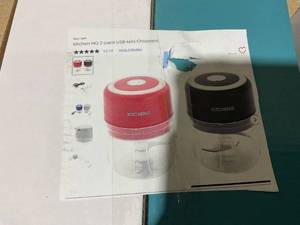 lot 219 image: MULTICOLOR LOT OF 4 - Kitchen HQ 2-pack USB Mini Choppers