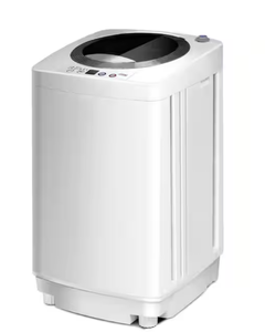 lot 78 image: Costway 16.9 in. 0.79 cu. ft. High-Efficiency White Full-Automatic Top Load Washing Machine