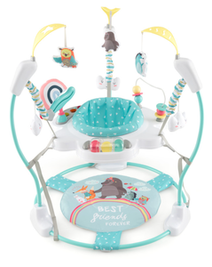 lot 81 image: Costway Baby Activity Center Height Adjustable Baby Bouncing Saucer with Interactive Toys
