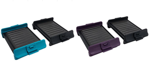 lot 205 image: LOT OF 2 Kitchen HQ 2-pack Rectangular Microwave Grills (Colors May Vary)