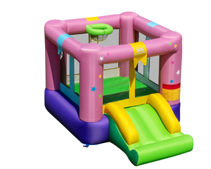lot 301 image: Costway Inflatable Bouncer with Slide