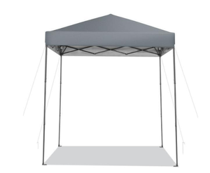 lot 321 image: Costway NP10849GR 6.6 x 6.6 ft. Outdoor Pop-Up Canopy Tent with UPF 50 Plus Sun Protection, Gray