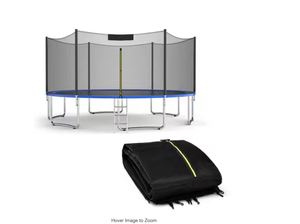 lot 326 image: 15 ft. Black Trampoline Safety Net Replacement Protection Enclosure Net