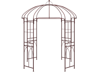 lot 333 image: Metal Birdcage Shape Garden Arbor for Climbing Plants Wedding Party