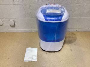 lot 85 image: Portable Mini Semi-automatic Washing Machine with Spin Tub and Drain Hose 2.5 kg Capacity