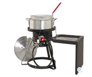 lot 89 image: Outdoor Gourmet 10 qt Fish Fryer Set with Side Table