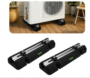 lot 374 image: Floor Mounting Base Kit for 9000-36000 BTU Ductless Mini Split Air Conditioner Condenser, Anti Vibration Rubber Pad, Mini Split Base Pad