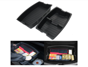 lot 387 image: Trunk Organizer Storage Box for Tesla Model 3 2024 2025 2026, Two-Layers Storage Bins fits Tesla New M3 Trunk Accessories