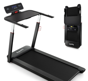 lot 8 image: SuperFit 3HP Folding Treadmill with Adjustable Height and APP Control