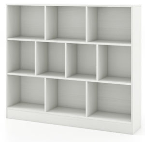 lot 115 image: 41 inches Wooden Toy Storage Organizer with 10 Cubes for Kids