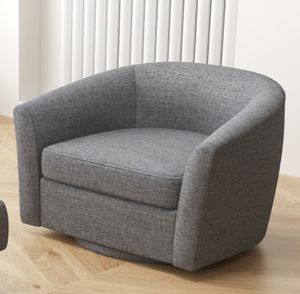 lot 122 image: Modern Club Swivel Accent Chair