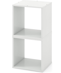 lot 127 image: SlickBlue Set of 2 Cube Storage Organizers for Living Room and Bedroom