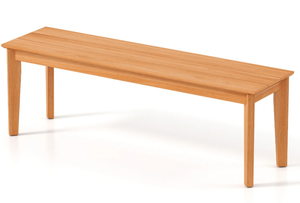 lot 146 image: 55 Inches Outdoor Teak Wood Bench with 880 LBS Weight Capacity