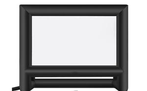 lot 216 image: VEVOR - 18FT Inflatable Movie Screen, Inflatable Projector Screen with Portable Storage Bag - Black,White