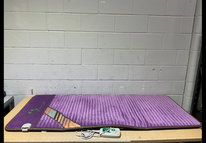 PHYMAT Far Infrared Amethyst Heating Pad (70"x31")- 5 Color Natural Crystal Heating Mat - Amethyst Full Body Infrared Mat - Bio Amethyst Mat with Auto Shut Off - Overheat Protection,Smart Control