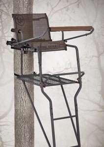 lot 55 image: Game Winner Full 18 ft Platform Ladder Stand