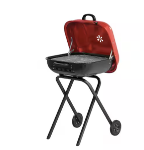 lot 165 image: Walk-A-Bout Portable Red Charcoal Grill