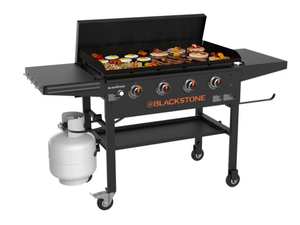Blackstone Original Outdoor Griddle, 4-Burner 36" Flat Top Grill with Hard Cover, Black