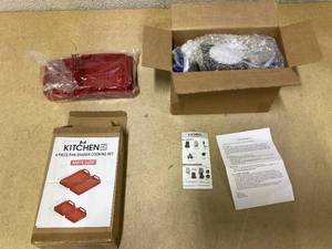 lot 428 image: Kitchen HQ 4 Piece Pan Divider Set & Speed Drum Grater