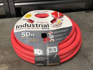 lot 14ZA image: ApexPro 50ft Industrial Duty All Rubber Hose 58in Dia Heat Resistant
