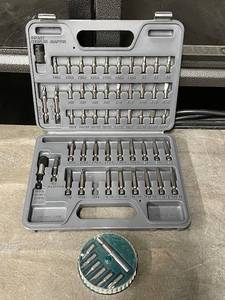 lot 16ZA image: Blue-Point Bit Set with Quick Change Chuck and Adapters in Case