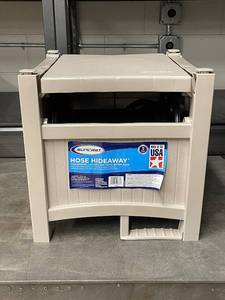 lot 24ZA image: Suncast Hose Hideaway Reel Box 100 ft Capacity CPLPHH100D w Warranty USA Made