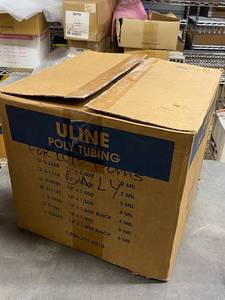 lot 34AD image: Uline Poly Tubing Roll S-1417 for Packaging, 12 x 1,500, 2 Mil