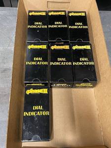 lot 45ZA image: Set of 7 Phase II Dial Indicators New in Box 0-1 Range Precision Measuring Tools