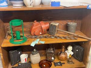 lot 347 image: Collection of Vintage Industrial Tools and Hardware