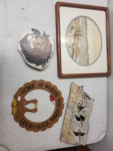 lot 382 image: Collection of 4 Decorative Wall Art and Plaques
