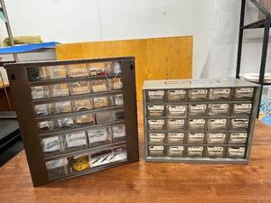 lot 34 image: Lot of 2 Multi-Drawer Workshop Storage Organizers