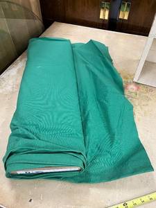 lot 127 image: Green Duck Cloth Fabric Bolt, 60-Inch Wide, 100% Cotton