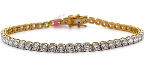 lot 26 image: Classic 7 Carat Diamond Tennis Bracelet Retail $2,495 VIDEO