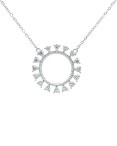 lot 66 image: Eternity Twisted Wreath Pendant Necklace VIDEO