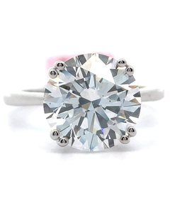 lot 3 image: 5 Carat Diamond Four-Prong Engagement Ring in 14k White Gold Retail $6,495 VIDEO