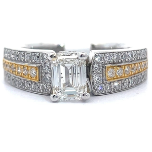 lot 30D image: 1.43 Carat Natural Diamond Ring in 18k Two-Tone Gold w GIA Report  Appraisal Retail $12,685 VIDEO