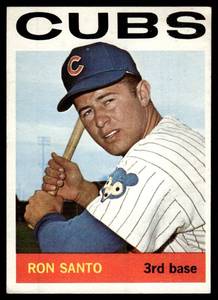lot 61 image: Ron Santo  1964 Topps #375 Chicago Cubs  Vintage Baseball Card