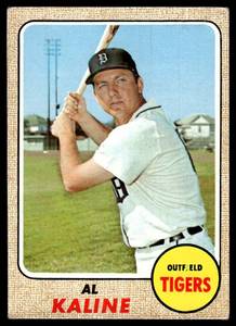 lot 98 image: Al Kaline  1968 Topps #240 Detroit Tigers  Vintage Baseball Card