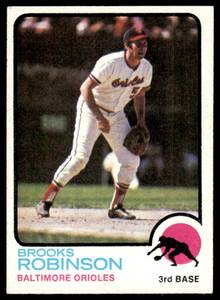 lot 128 image: Brooks Robinson  1973 Topps #90 Baltimore Orioles  Vintage Baseball Card
