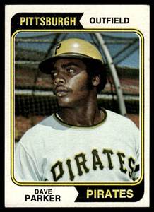 lot 144 image: Dave Parker RC 1974 Topps #252 Pittsburgh Pirates Rookie Vintage Baseball Card