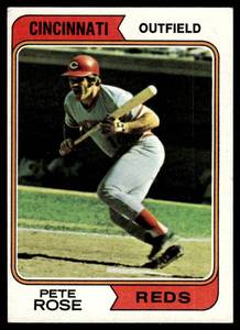 lot 145 image: Pete Rose  1974 Topps #300 Cincinnati Reds  Vintage Baseball Card