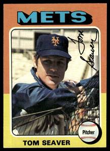 lot 158 image: Tom Seaver  1975 Topps #370 New York Mets  Vintage Baseball Card