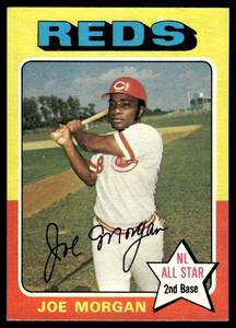 lot 160 image: Joe Morgan  1975 Topps #180 Cincinnati Reds  Vintage Baseball Card