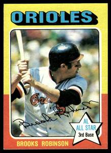 lot 162 image: Brooks Robinson  1975 Topps #50 Baltimore Orioles  Vintage Baseball Card