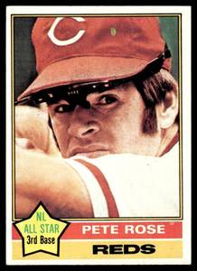 lot 169 image: Pete Rose  1976 Topps #240 Cincinnati Reds  Vintage Baseball Card