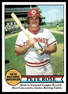 lot 175 image: Pete Rose  1979 Topps #204 Cincinnati Reds  Vintage Baseball Card
